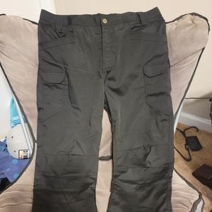 Tactical Pants, Waterproof, XXL=38-40 waist 32 length black in color 10 pockets